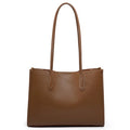 Light Brown 2025 Women OL Handbag Genuine Leather Ladies Shoulder Purse Big Tote Bag Large Capacity Shopper Bags Pocketbooks MYNELIA