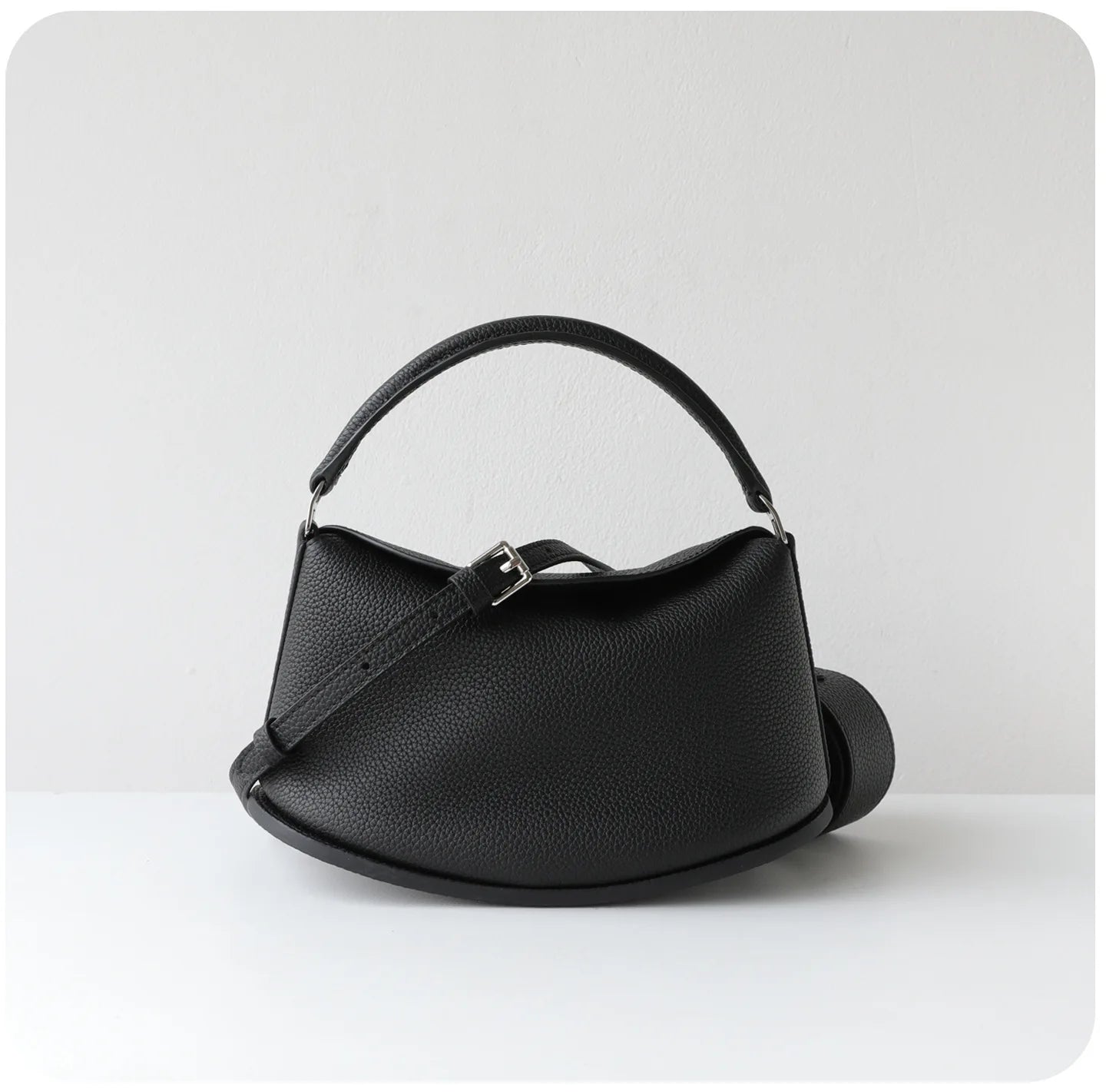 Sac à main Hobo en Cuir Pleine Fleur–Style Minimaliste & Chic MYNELIA