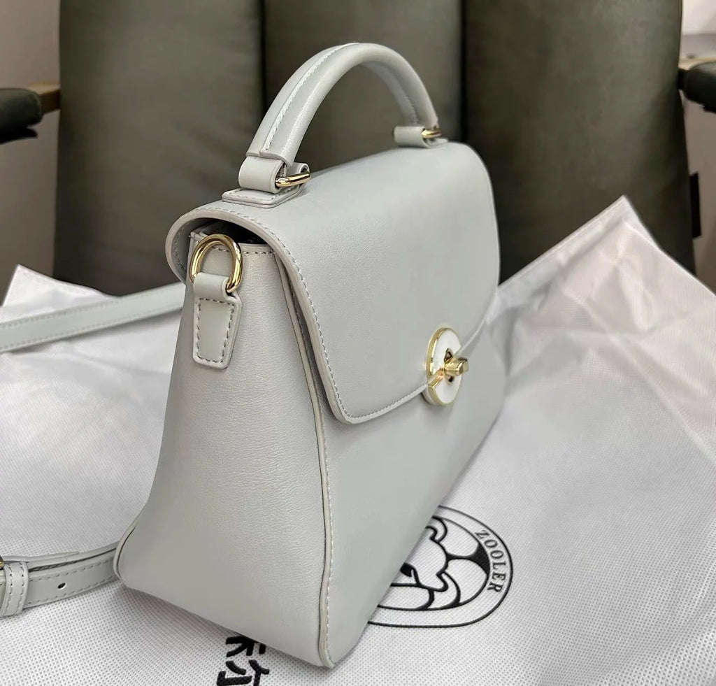 Sac tote fuir véritable fait main – Kaki & Bleu