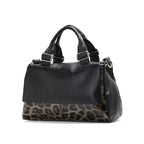 Sac à main en cuir grainé – Anse boucle & Bandoulière style casual chic