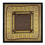 Foulard carré femme en soie imprimée – 90 × 90 cm