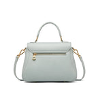 Sac tote fuir véritable fait main – Kaki & Bleu