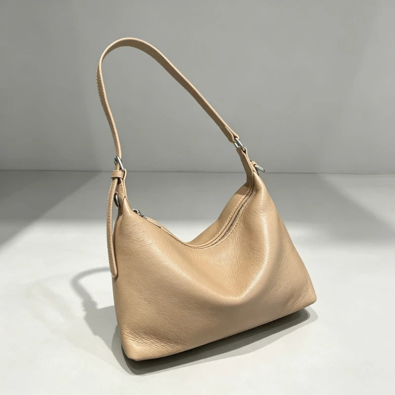 Sac Cuir Première Couche Natural Texture Organique