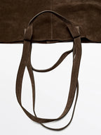 Große Damen-Wildlederhandtasche, Handtasche, weiche Umhängetasche mit großer Kapazität, Wildleder-Einkaufstasche, Rucksacktasche, Arbeitshandtasche, Reise-Winter