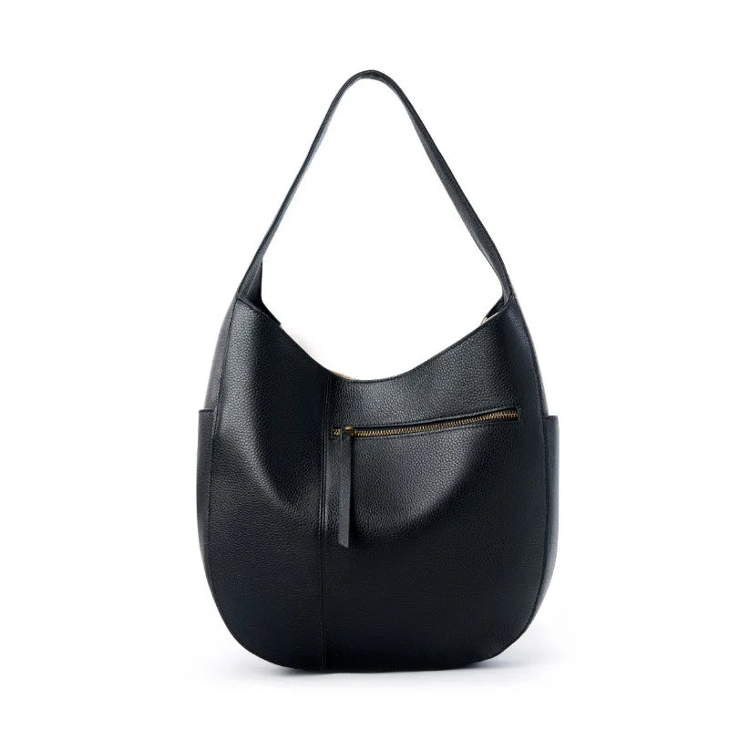 Grand sac Hobo  cuir véritable Femme – Style Européen Chic