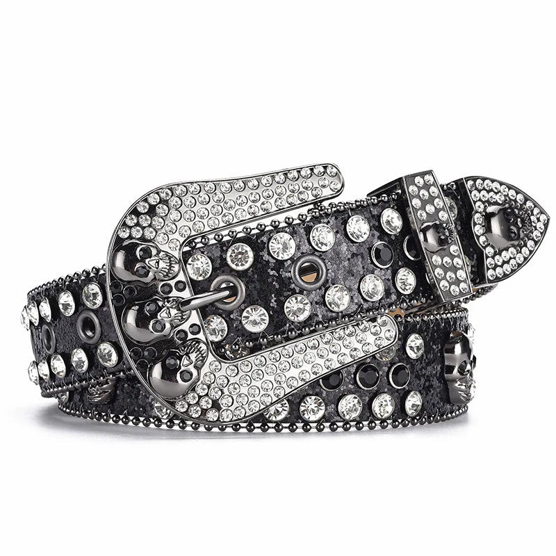 Ceinture à Strass Style Cowboy— Hip Hop & Rock MYNELIA