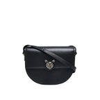 Sac selle en cuir véritable – Cadenas décoratif,Poche rabat