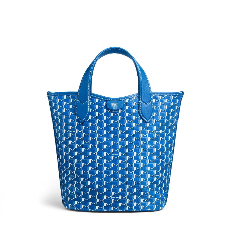Sac Bucket Canvas Monogramme – Motif géométrique,Coutures contrastées