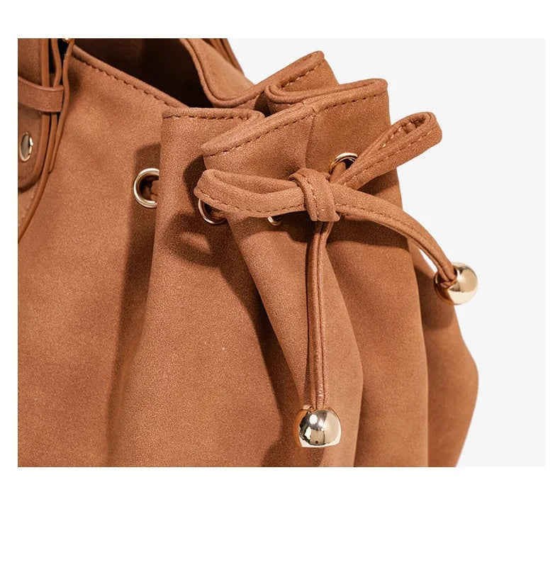 Sac Tote Boston PU Souple Imperméable Rivets Rétro