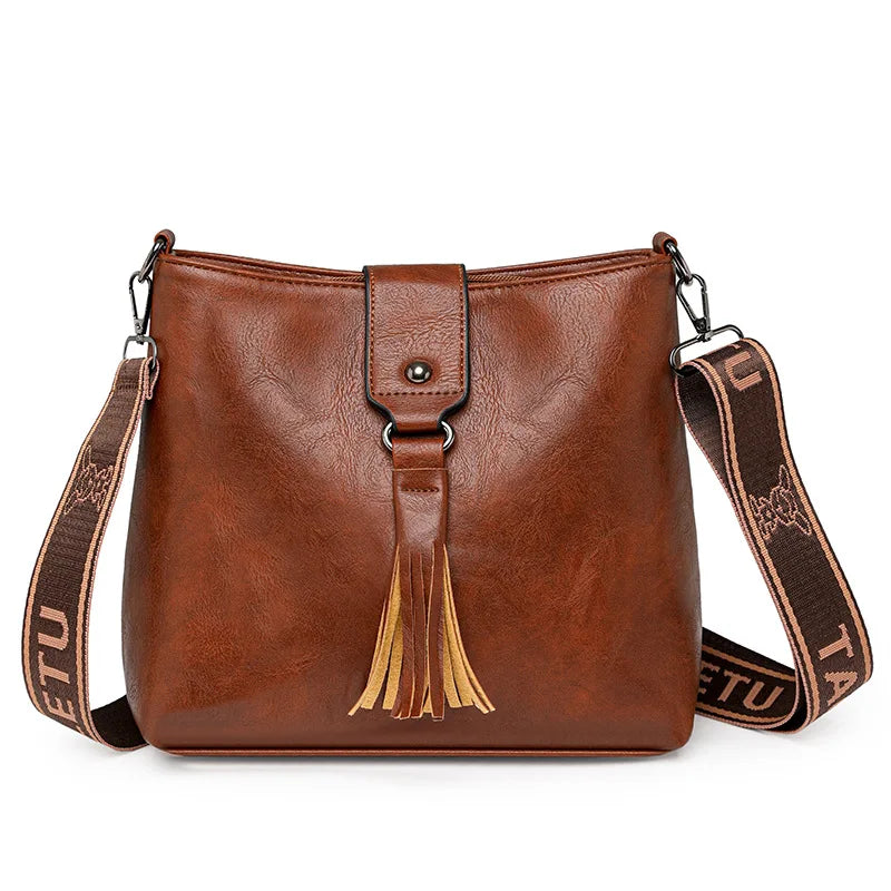 Sac seau en cuir PU– Bucket Style street chic