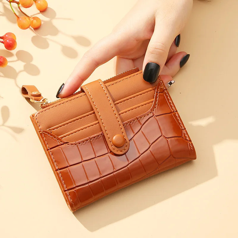Portefeuille Paillettes Femme – Porte-Monnaie Compact Chic MYNELIA
