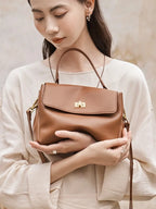 Sac Tote Cuir Véritable Souple Format Compact