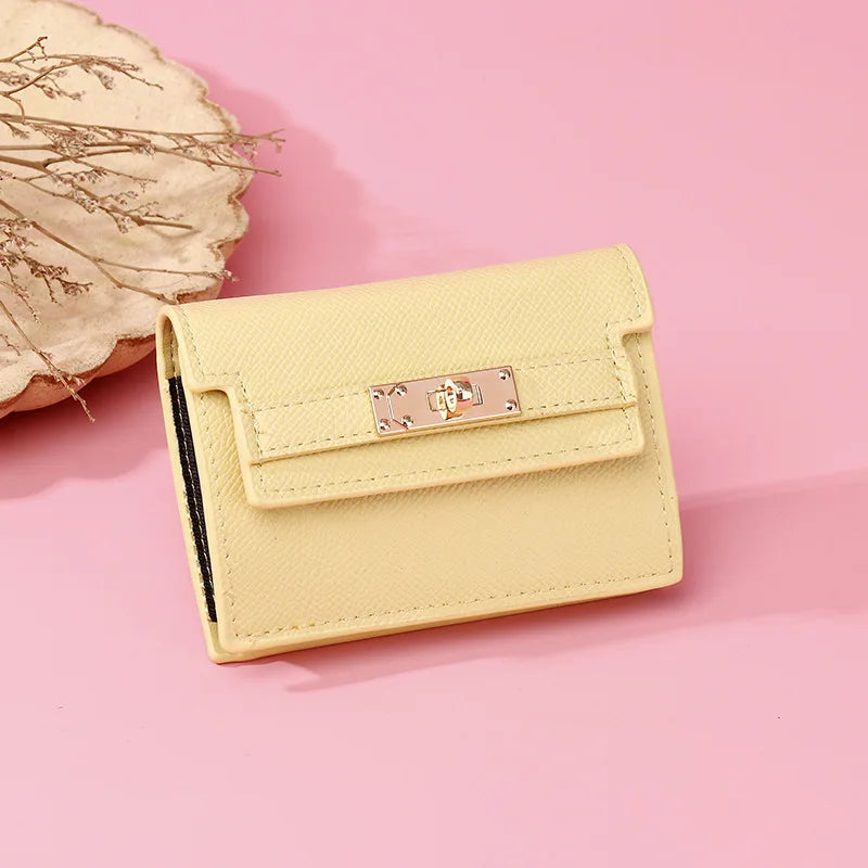 Portefeuille compact accordéon Femme – Anti-Magnétique & Multi-Cartes MYNELIA