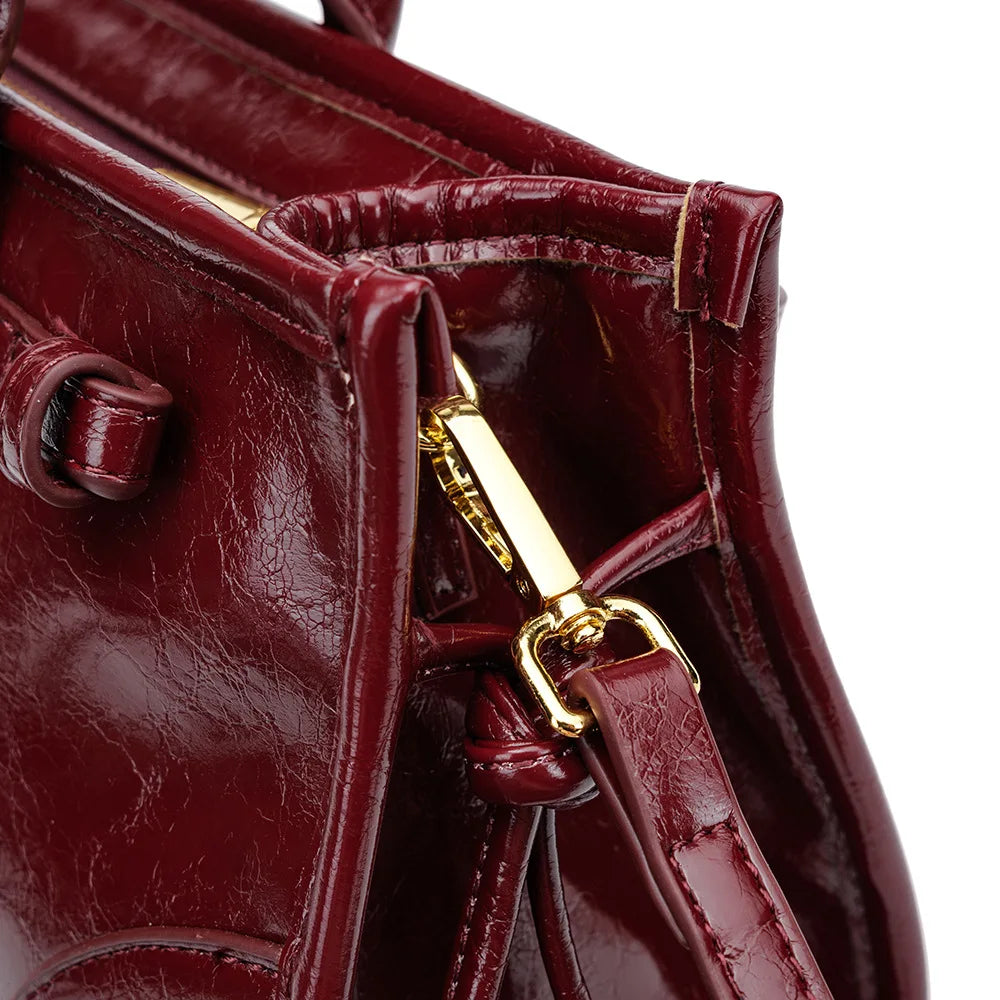 Sac à bandoulière Boston – Cuir ciré Microfibre