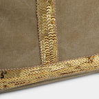 Sac Tote Canvas Sequins Grande Capacité Rétro