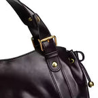 Sac à main en simili cuir souple plissé grande capacité. MYNELIA