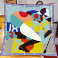 90*90CM Halstuch Vier Jahreszeiten Luxus Quadratische Seidenschals Europa Und Amerika Mode Bandanas Neue Twill-Druck Sonnenschutz Schals