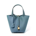 Sac Seau en Cuir Togo – Panier Souple Femme, 22 cm MYNELIA