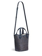 Sac Bucket Canvas Monogramme – Motif géométrique,Coutures contrastées