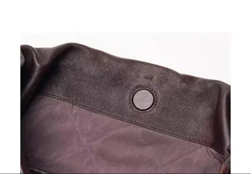 Tote PU Grande Capacité Drawstring Commuter Unisexe