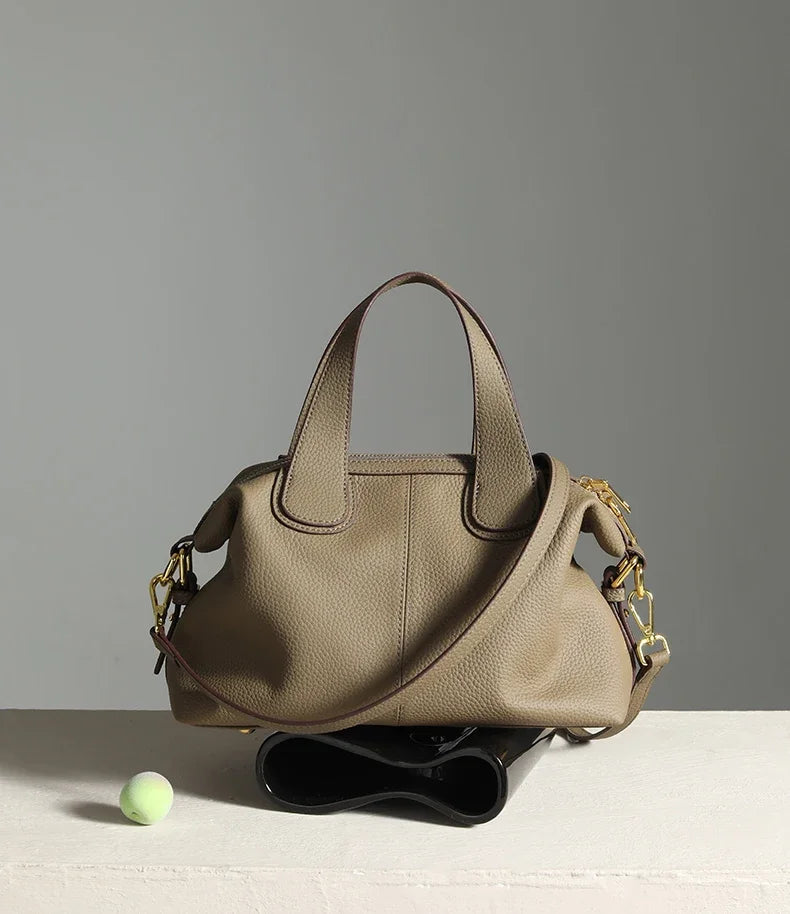 Sac à main en cuir véritable  – Élégance Intemporelle MYNELIA