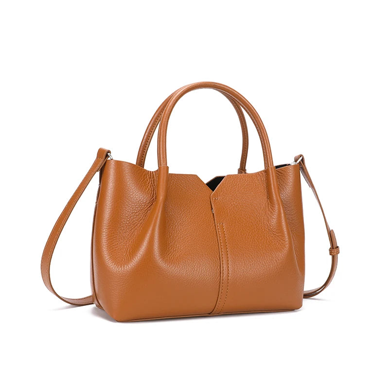 Sac Satchel en Cuir  Ruché Rubans Épaule Croisé