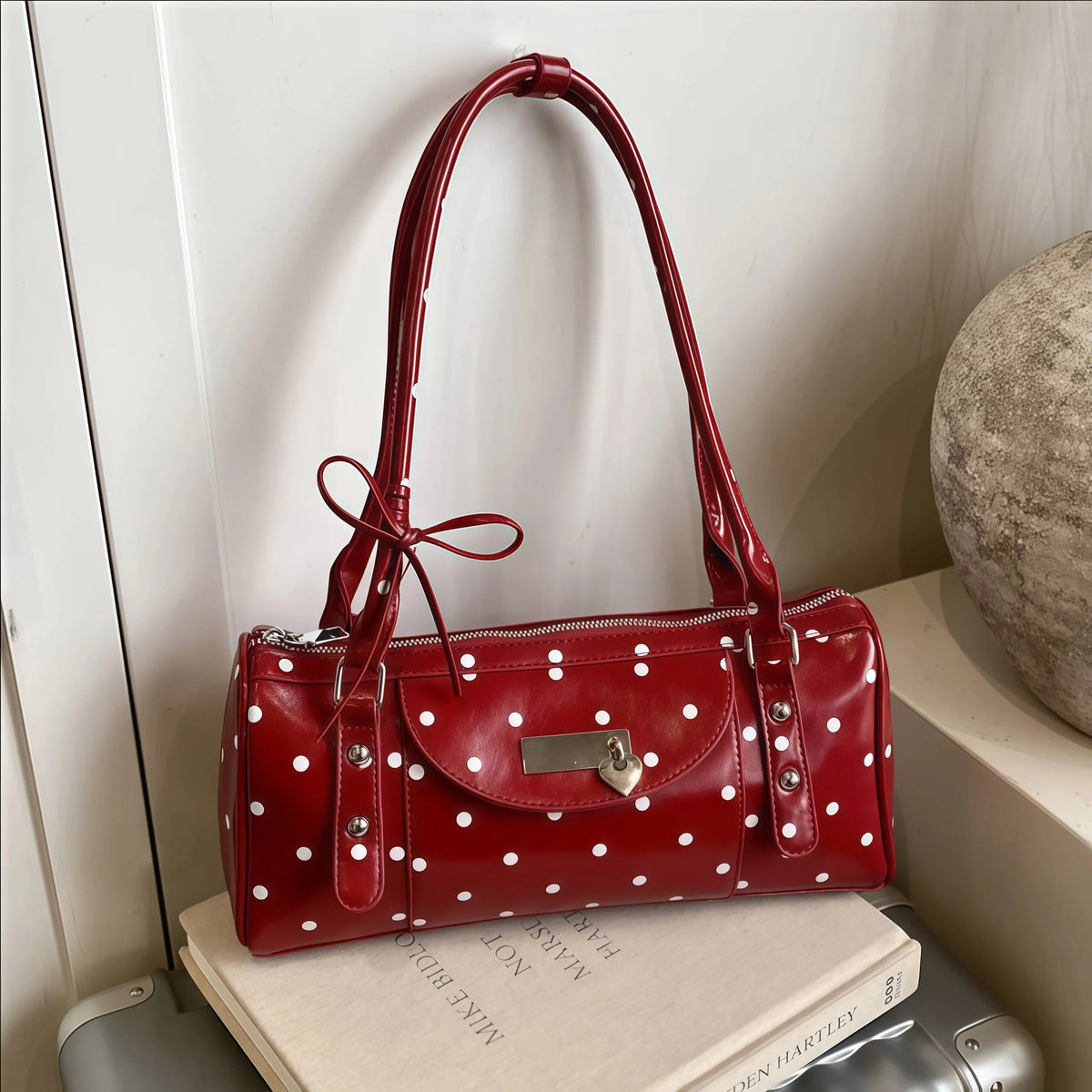 Sac Baguette Boston Y2K Polyester Hydrofuge –