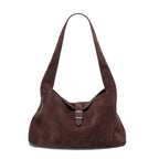 Sac bandoulière cuir suédé – Style Satchel Automne Hiver MYNELIA