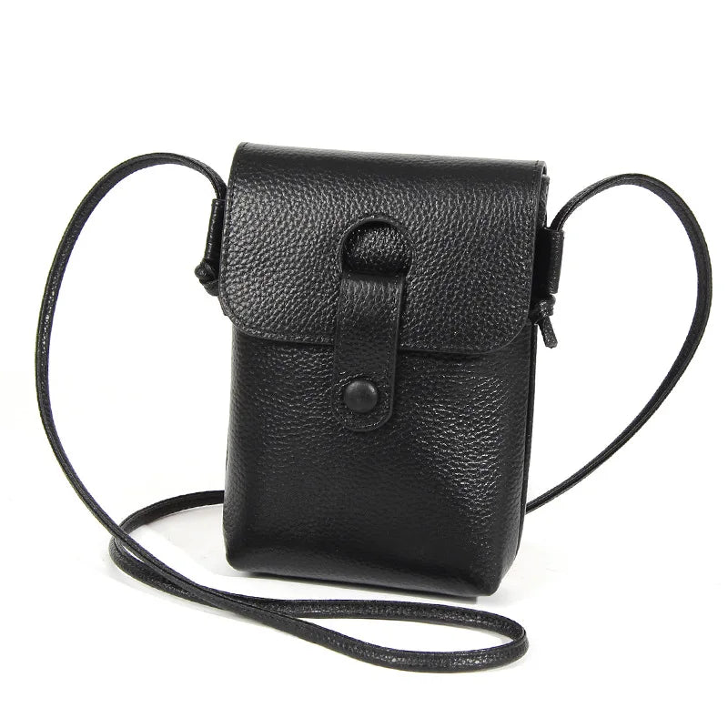 Sac en Cuir véritable – Style anglais rétro,Poche rabat