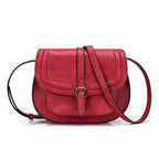 Sac à main Crossbody Cuir PU – Style Boho Selle,Décoration Frondée MYNELIA