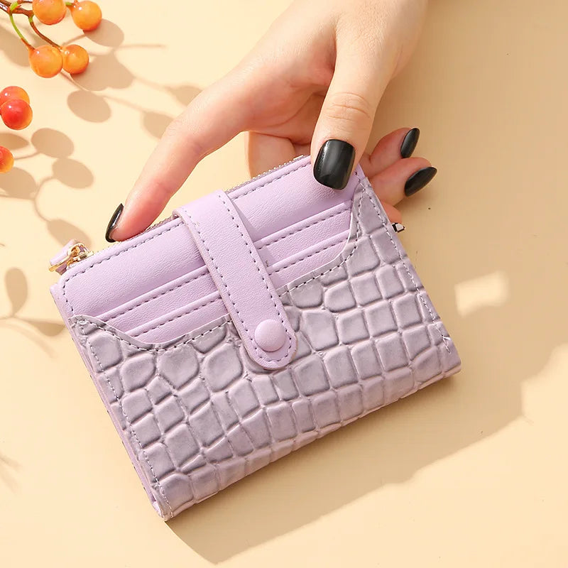 Portefeuille Paillettes Femme – Porte-Monnaie Compact Chic MYNELIA