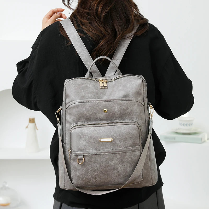 Sac à dos PU – Décoratifs grande capacité Casual