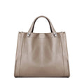 Sac cabas souple en cuir véritable à poches intérieures
