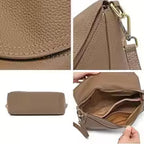 Sac à Main en Cuir Véritable – Design Géométrique MYNELIA