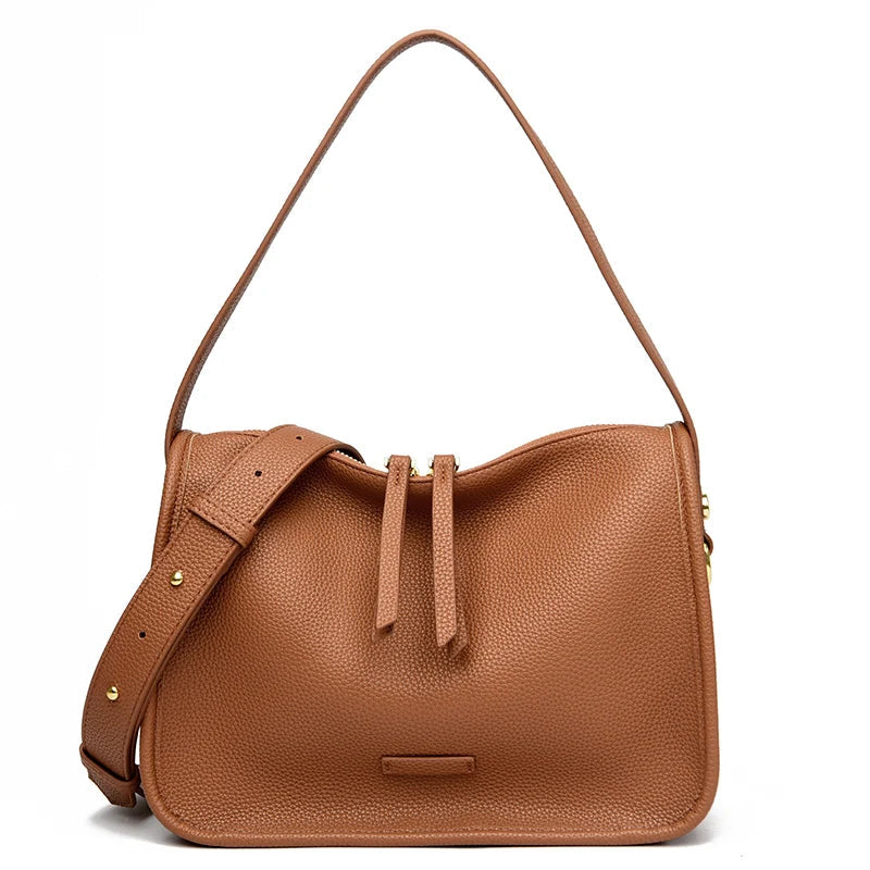 Luxury Soft Leather Tote Bag Women Handbag 2023 New Brand Women Shoulder Crossbody Bag Cowhide Female Messenger Bags MYNELIA