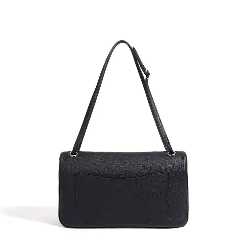 Sac en cuir véritable Satchel  Rabat Sequins