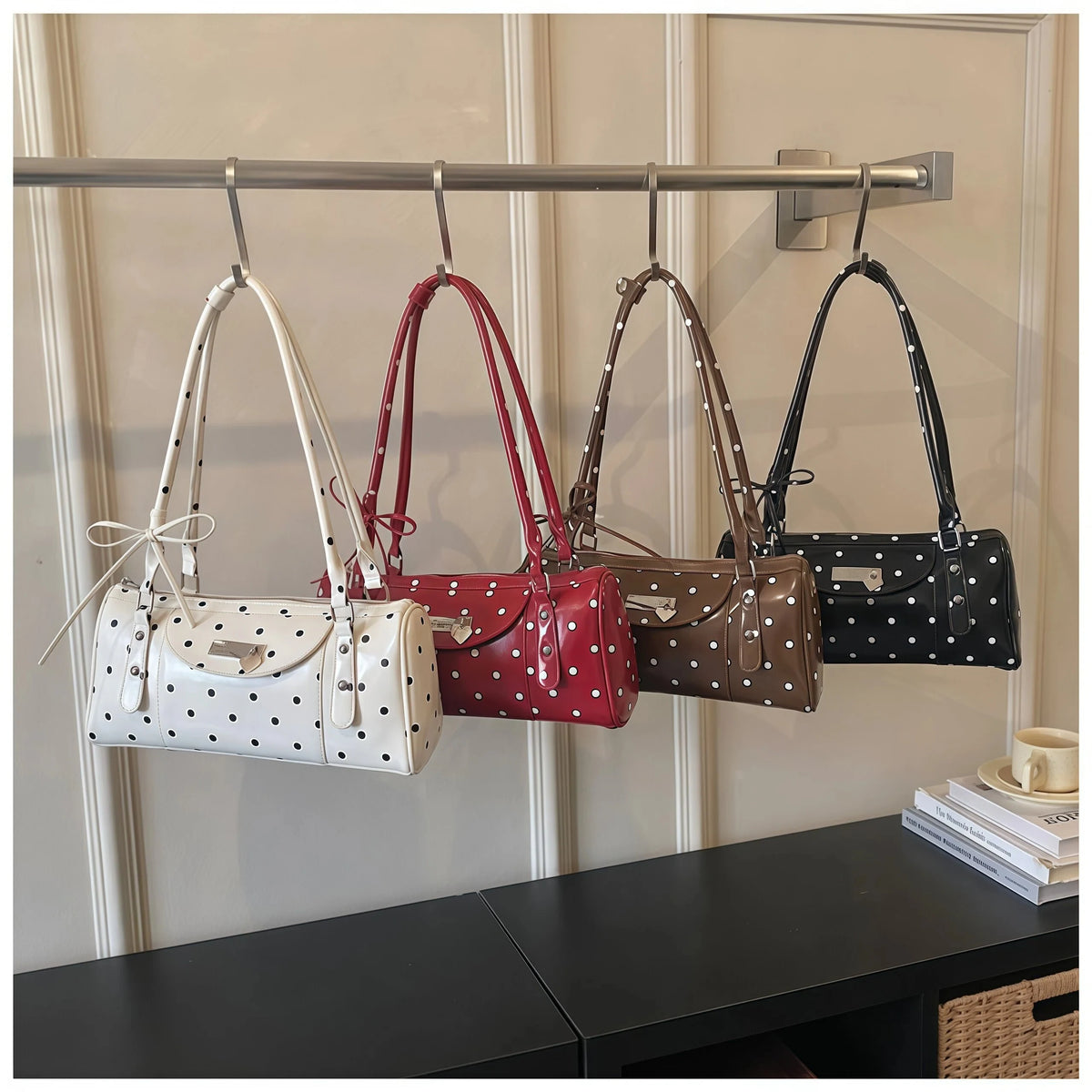 Sac Baguette Boston Y2K Polyester Hydrofuge –