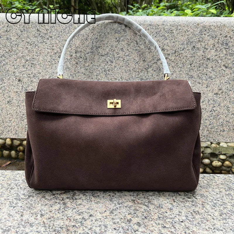Sac à main tote daim givré femme — Luxe Discret & Grande Capacité MYNELIA