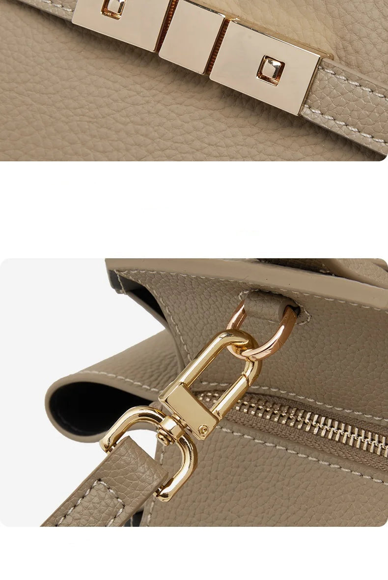 Sac à main en cuir première couche – Style minimaliste