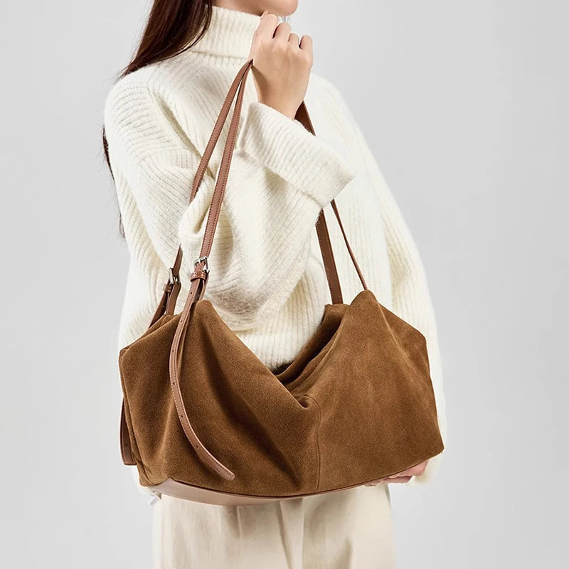 Sac bandoulièere femme en cuir de vache – Style Vintage Casual MYNELIA