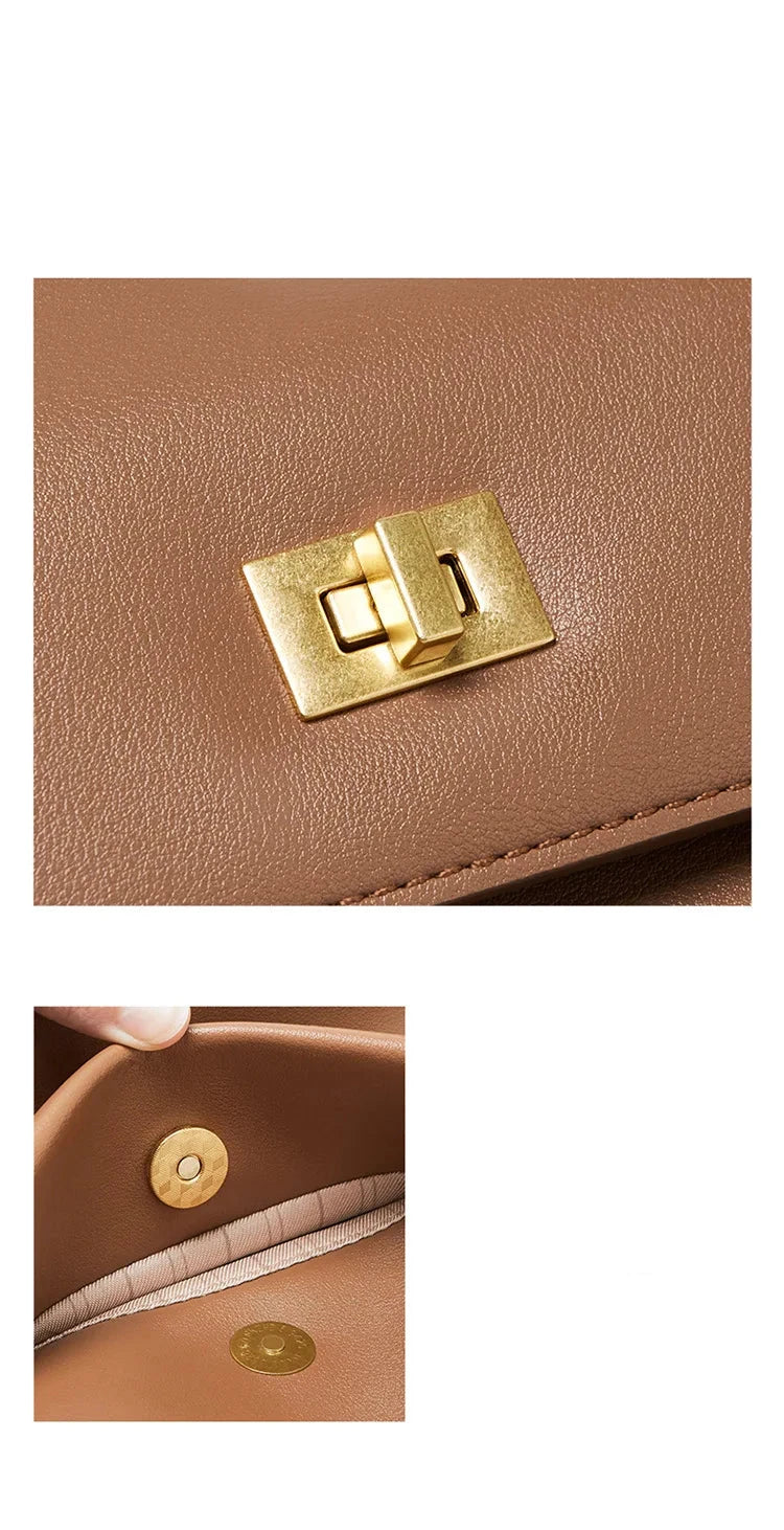 Sac Tote Cuir Véritable Souple Format Compact