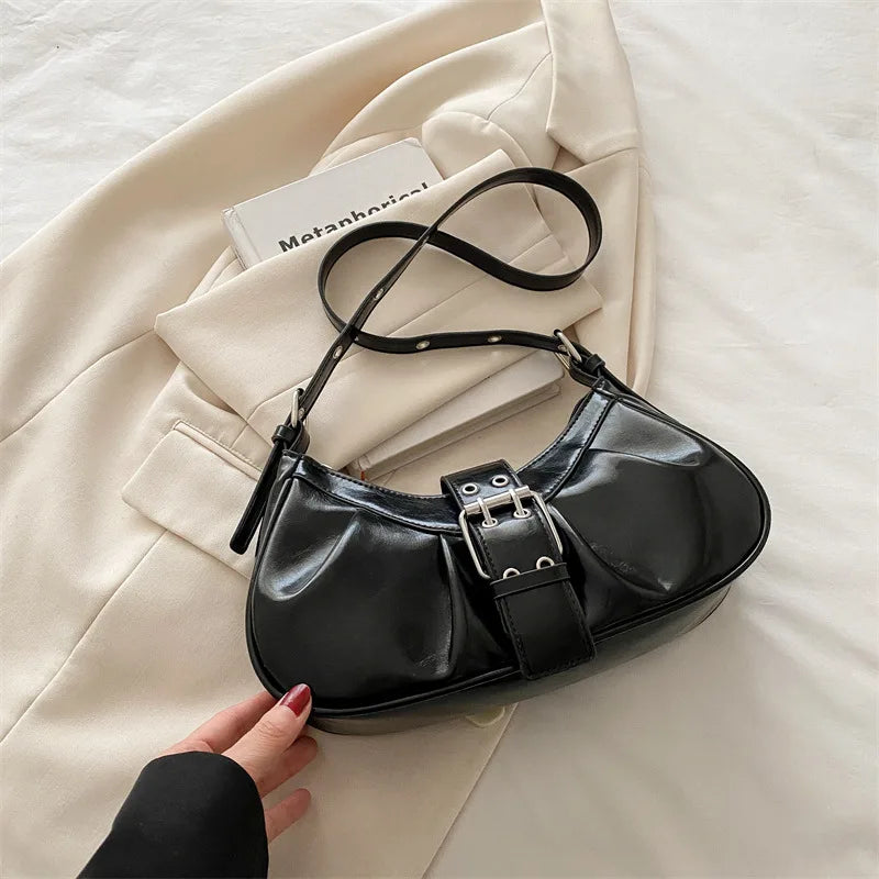 Sac bandoulière Hobo- PU Brillant MYNELIA