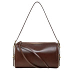 Sac bandoulière cuir véritable – Forme cylindrique souple