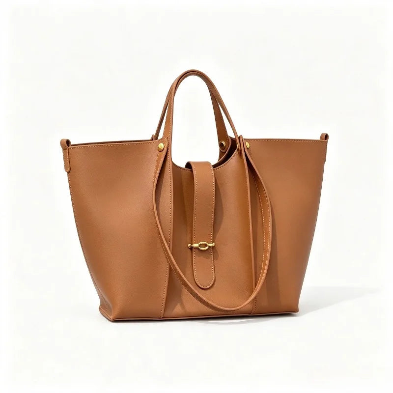 Sac Cabas en Cuir Véritable Grande Capacité – Modèle Haut de Gamme