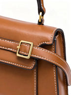 Sac à main  cuir PU  Femme – Boucle cadenas & Zip