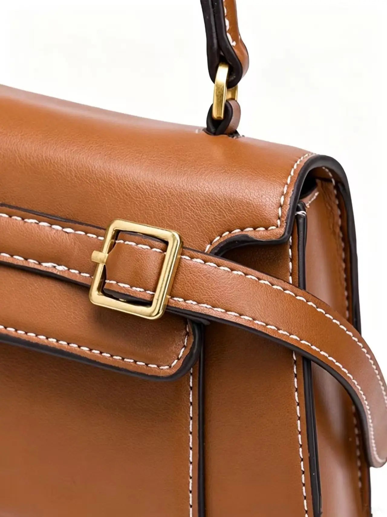 Sac à main  cuir PU  Femme – Boucle cadenas & Zip