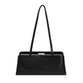 Sac Baguette Microfibre Fermoir Frame Épaule Croisé