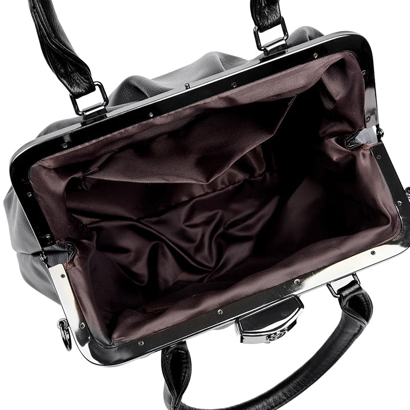 Sac à main Tote cuir véritable Femme – Cabas zippé Grande Capacité MYNELIA