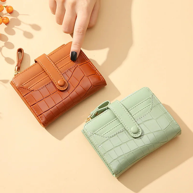 Portefeuille Paillettes Femme – Porte-Monnaie Compact Chic MYNELIA