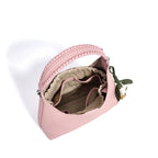 Sac bucket en cuir véritable grain supérieur – Style casual chic